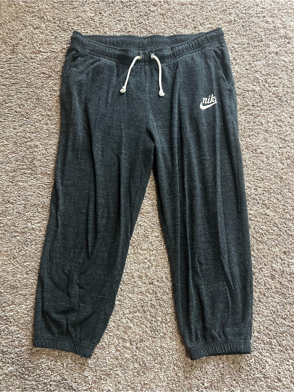 Nike Drawstring Joggers with White Logo